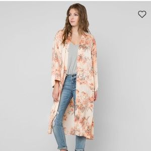 Buckle Satin Duster Cardigan from BKE